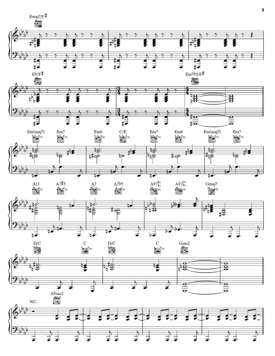 True Companion Piano, Vocal, Guitar scores gallery preview page 3