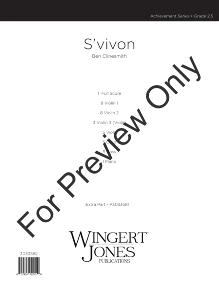 S'Vivon (Score) String Orchestra scores gallery preview page 2
