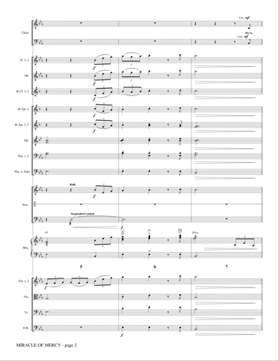 Miracle of Mercy - Full Score Choir scores gallery preview page 2