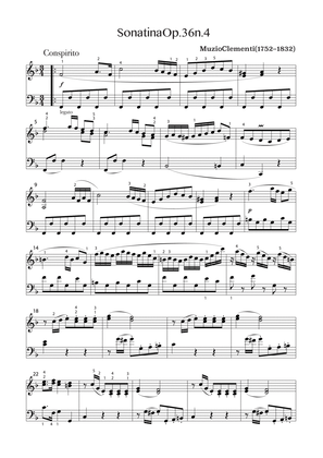 Sonatina in F major, Op 36 No 4