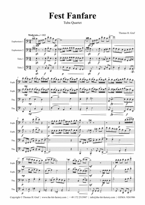 Fest Fanfare - Classical Festive Fanfare - Opener - Low Brass Quartet/Tuba Quartet