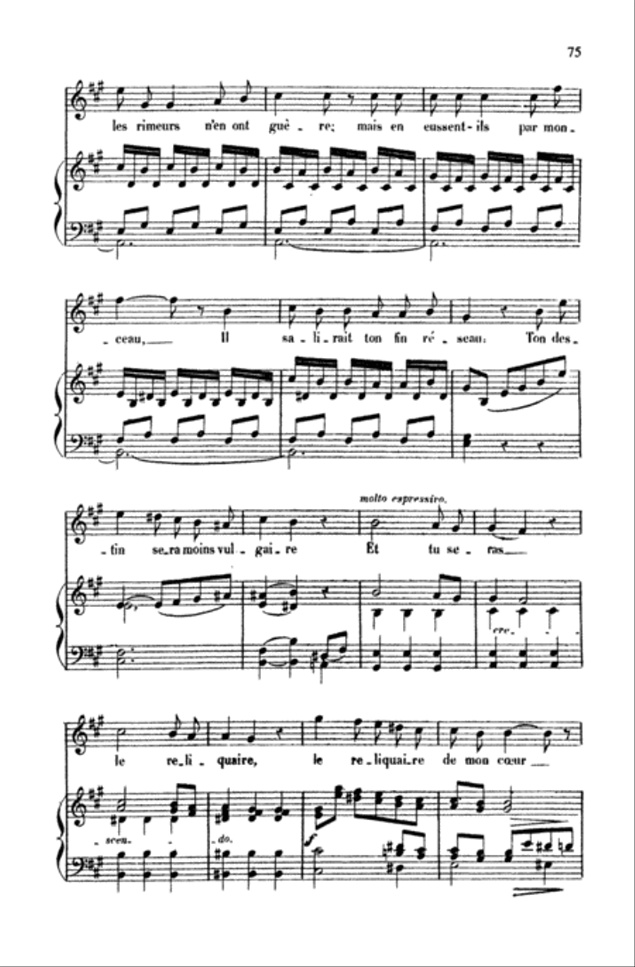 Gounod: Songs, Volume II, High Voice (French) High Voice scores gallery preview page 3
