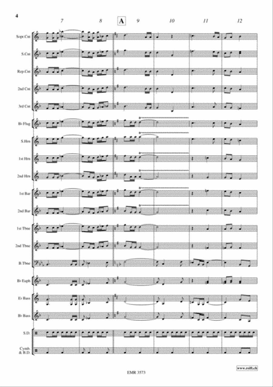 Walking with God Brass Band scores gallery preview page 5