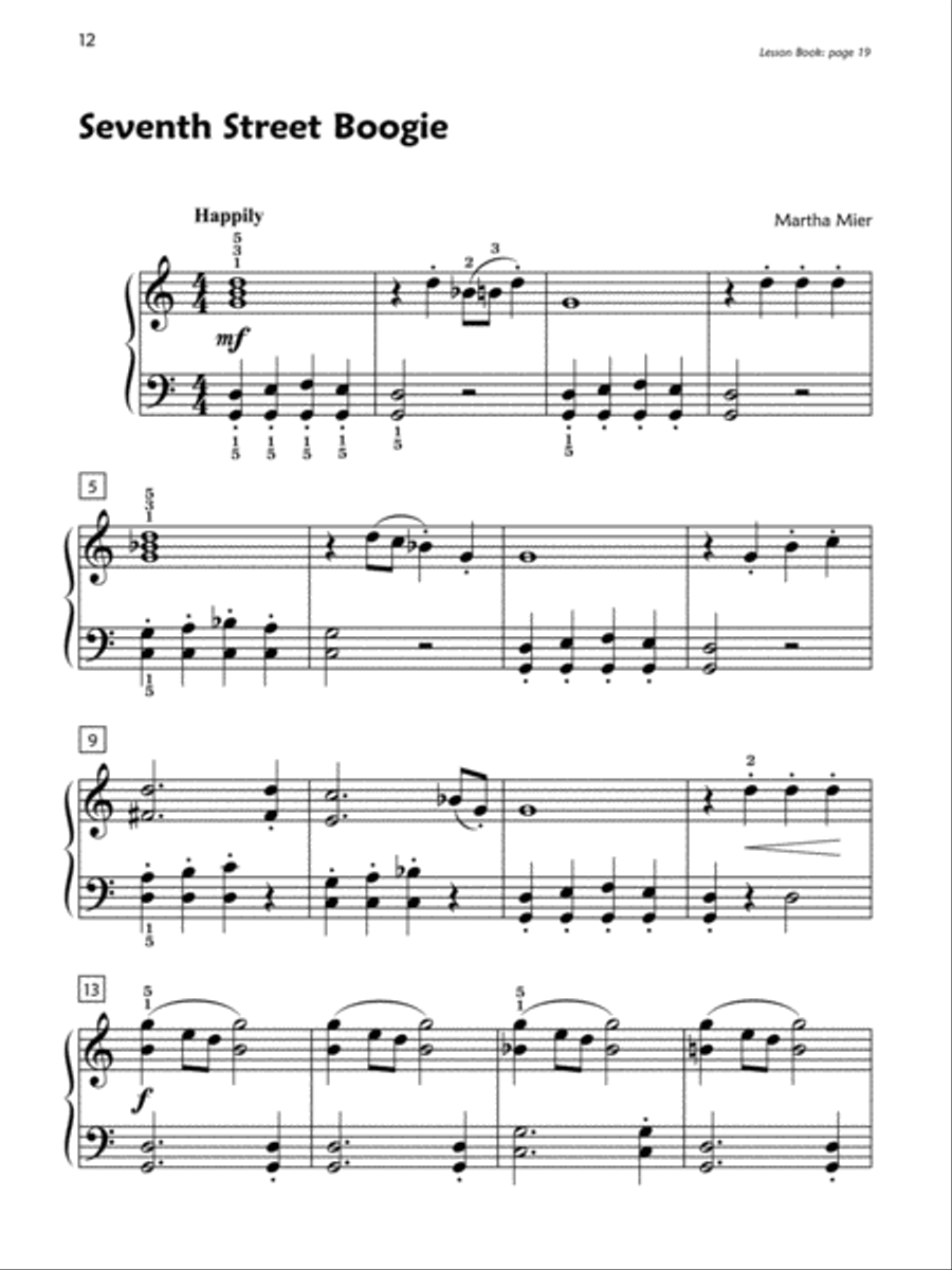 Premier Piano Course Jazz, Rags & Blues, Book 2B Piano Method scores gallery preview page 3