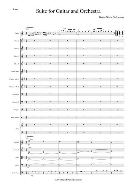Guitar and Orchestra Suite Complete (Score only) image number null