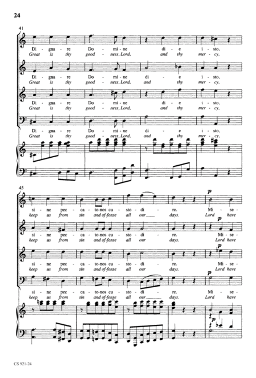 Te Deum - Choral Score