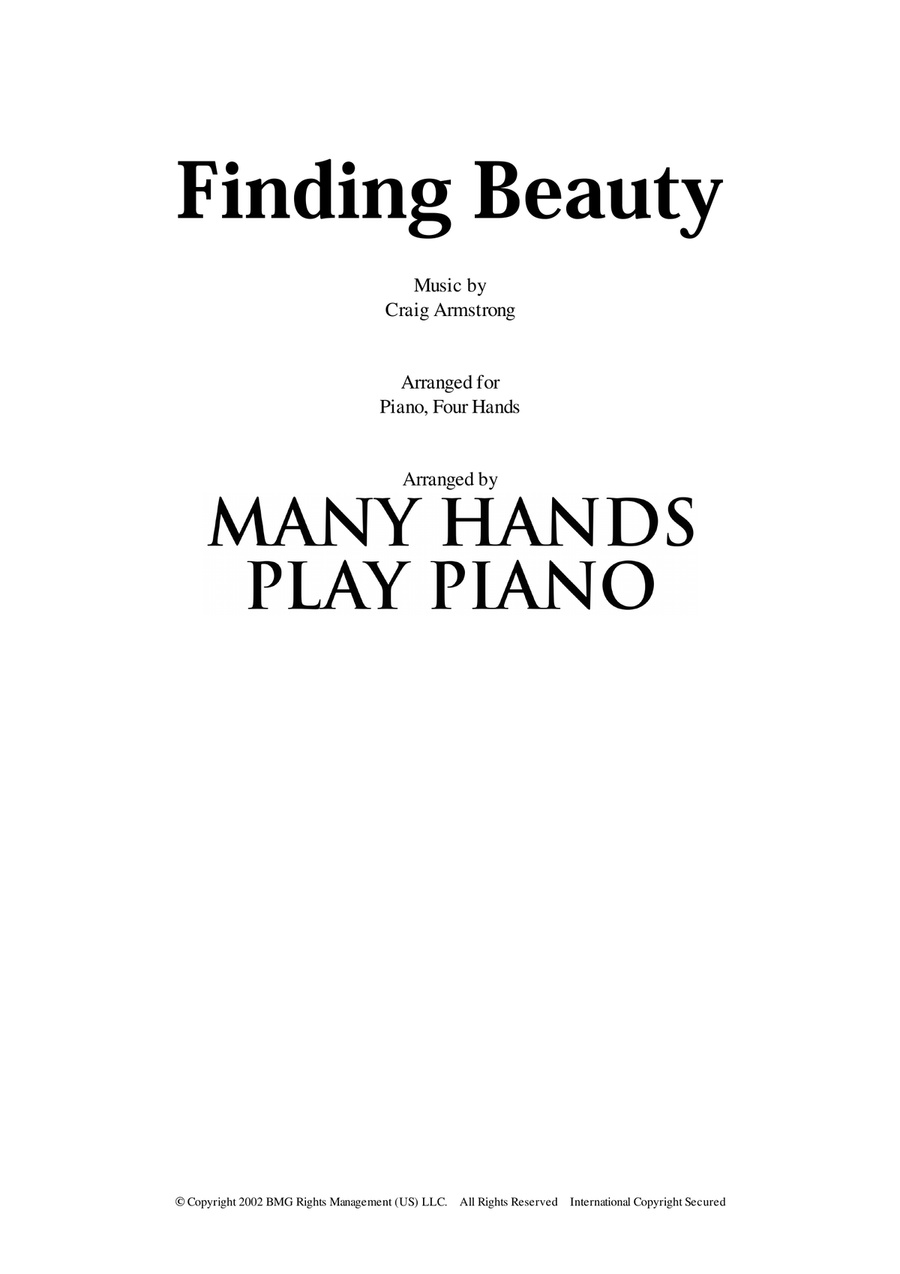 Finding Beauty 1 Piano, 4-Hands scores gallery preview page 1