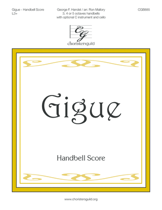 Book cover for Gigue - Handbell Score