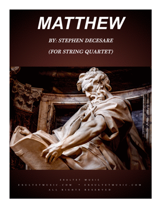 Book cover for Matthew (for String Quartet)