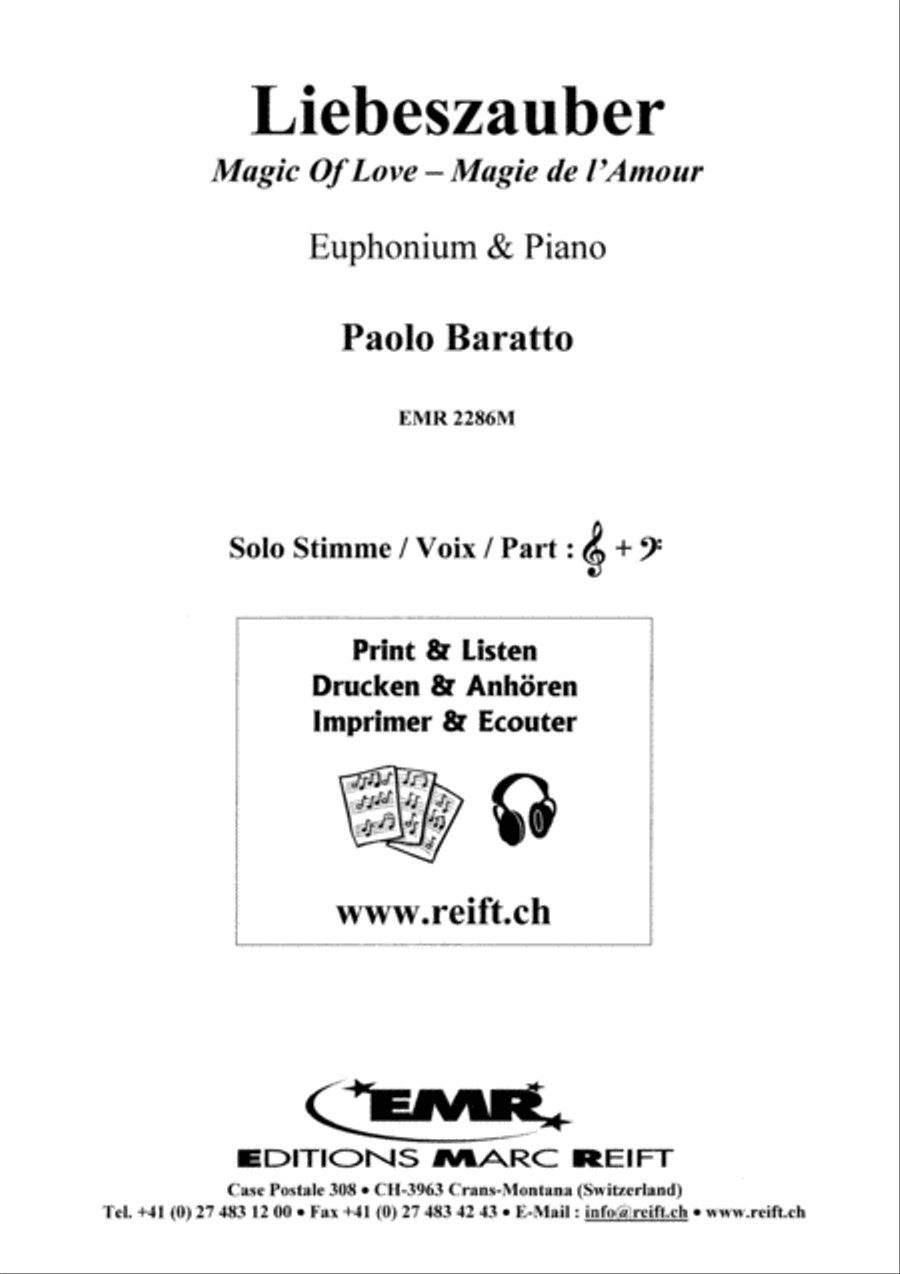 Liebeszauber Euphonium scores gallery preview page 2