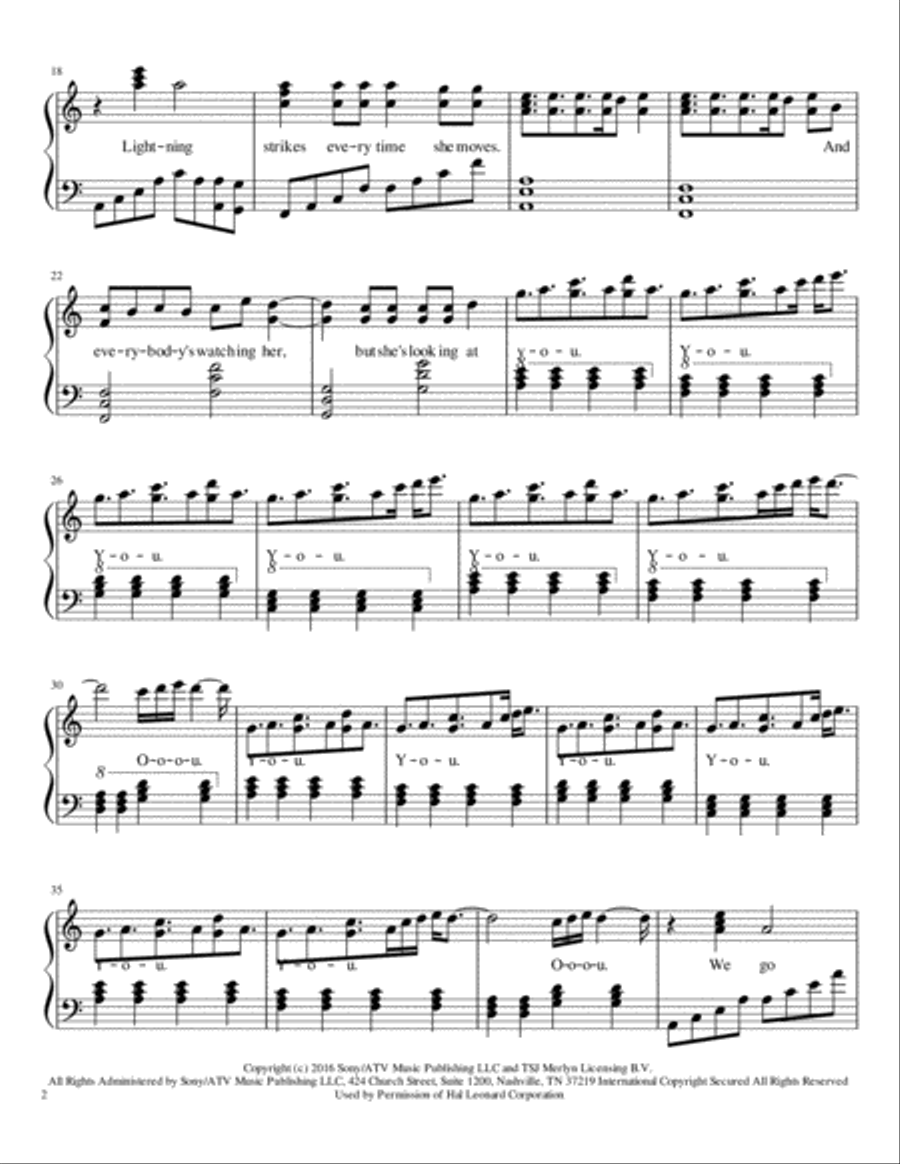 This Is What You Came For Piano Solo scores gallery preview page 2
