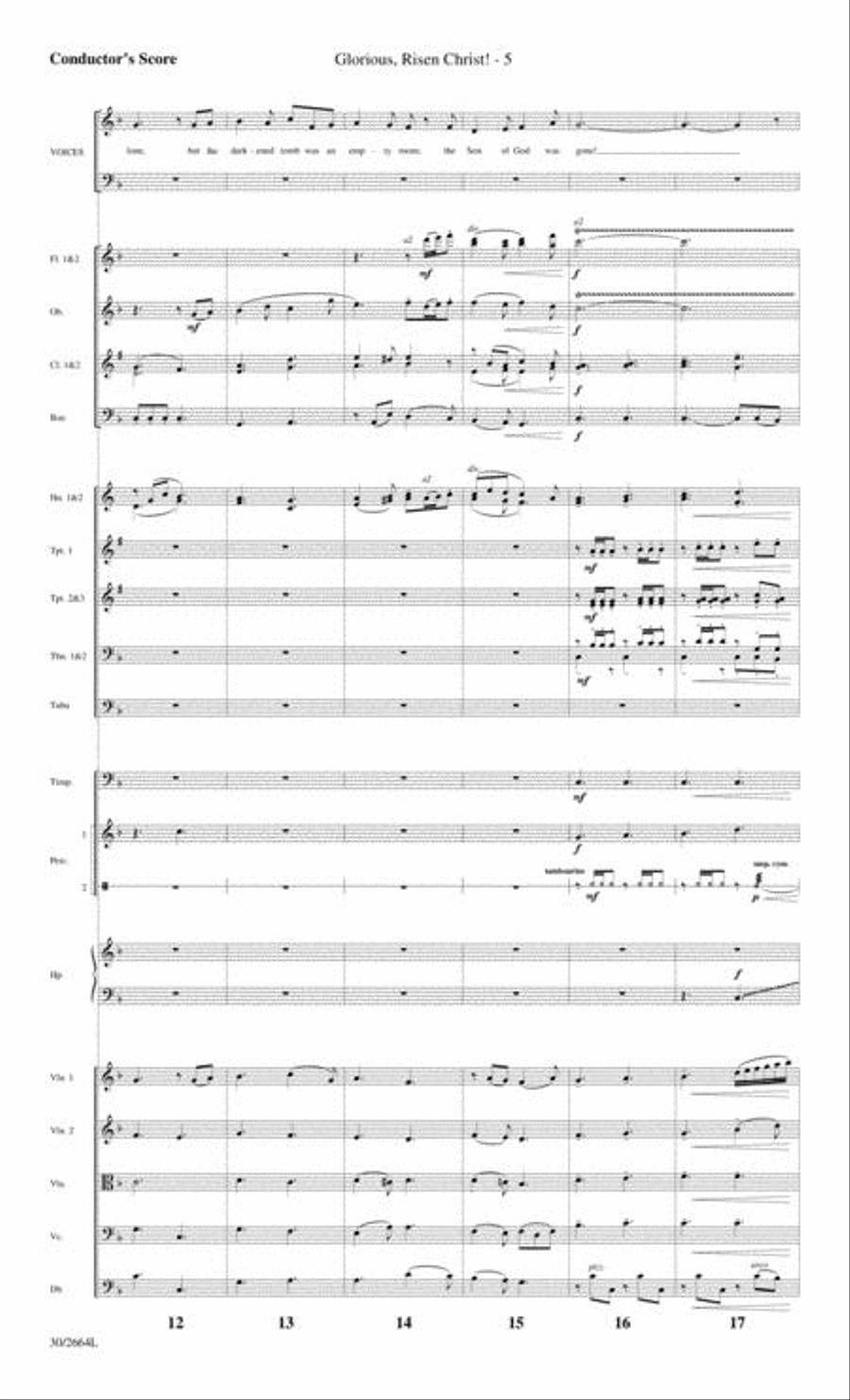 Glorious, Risen Christ! - Orchestral Score and Parts Choir scores gallery preview page 5