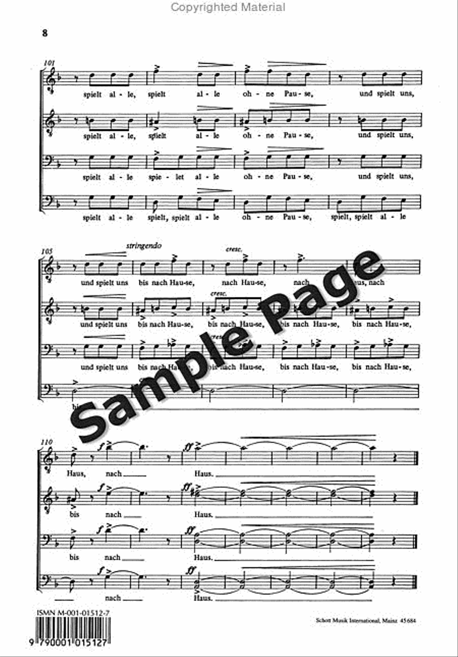 Musikanten Variationen Uber Mahris TTBB scores gallery preview page 8