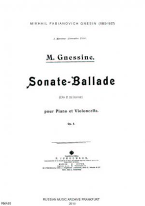 Book cover for Sonate-ballade do # mineur