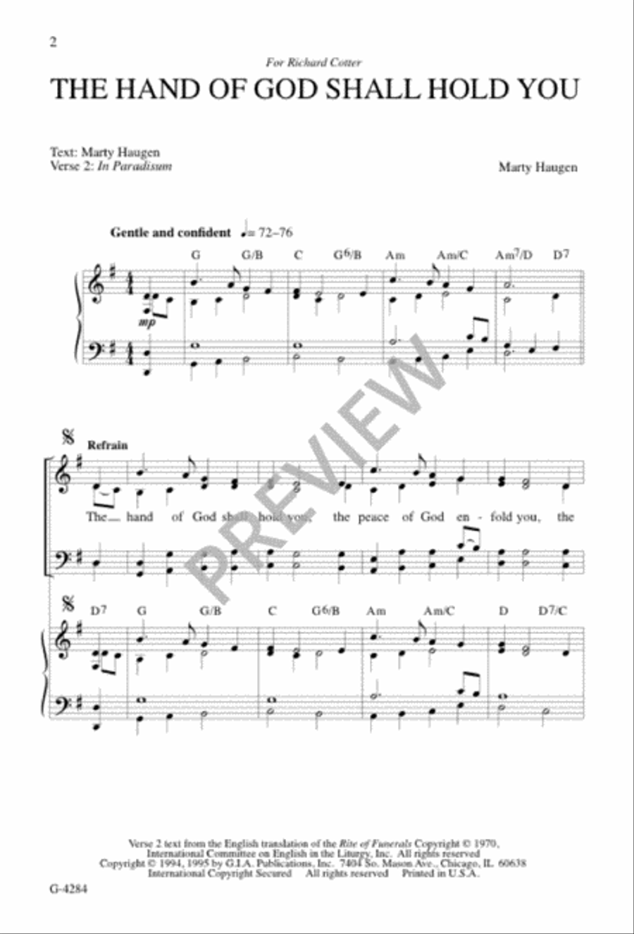 The Hand of God Shall Hold You 4-Part scores gallery preview page 2