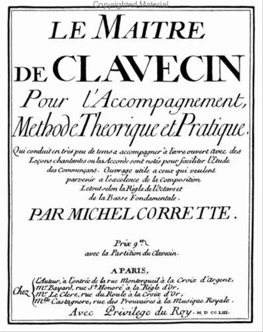 Methods & Treatises Continuo Bass - Volume 4 - France 1600-1800 Basso Continuo scores gallery preview page 2