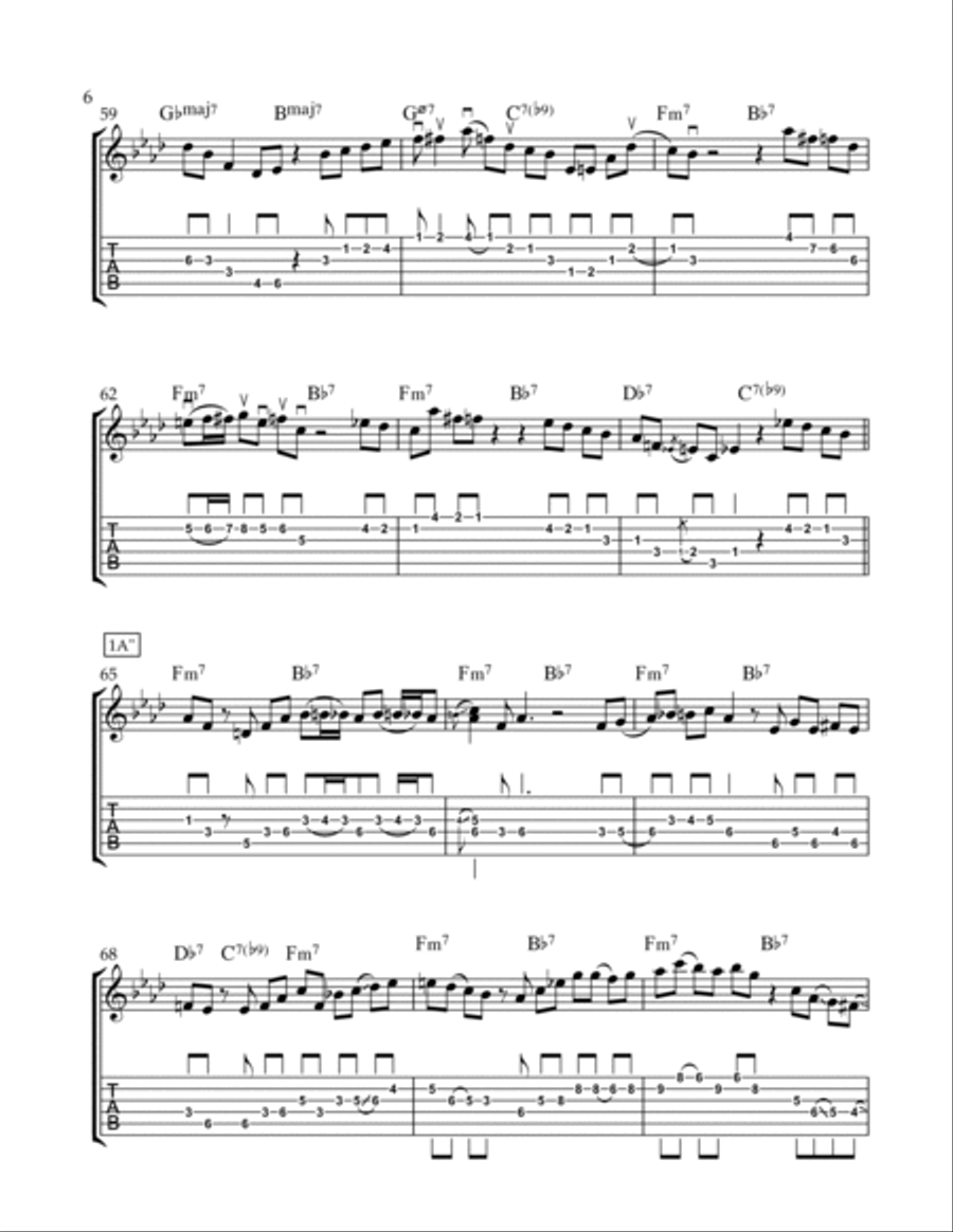 Full House Electric Guitar scores gallery preview page 6