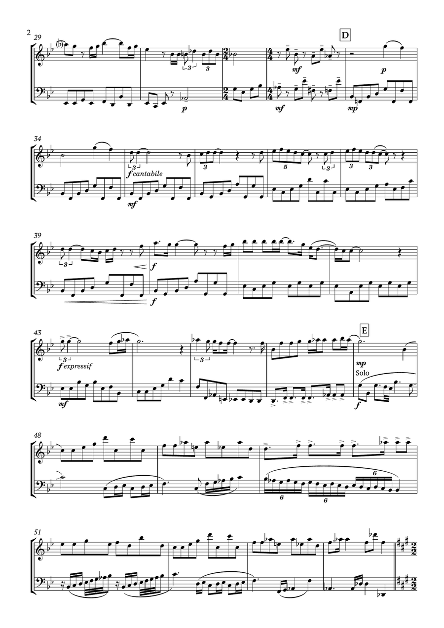 Bohemian Rhapsody String Duet scores gallery preview page 3