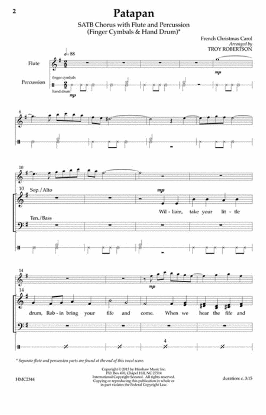Patapan Patapan 4-Part scores gallery preview page 2