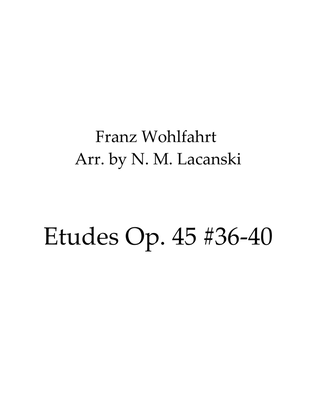 Book cover for Etudes Op. 45 #36-40