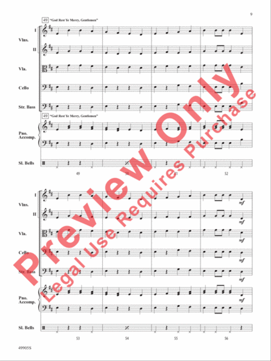 Pizzicato Holidays String Orchestra scores gallery preview page 10