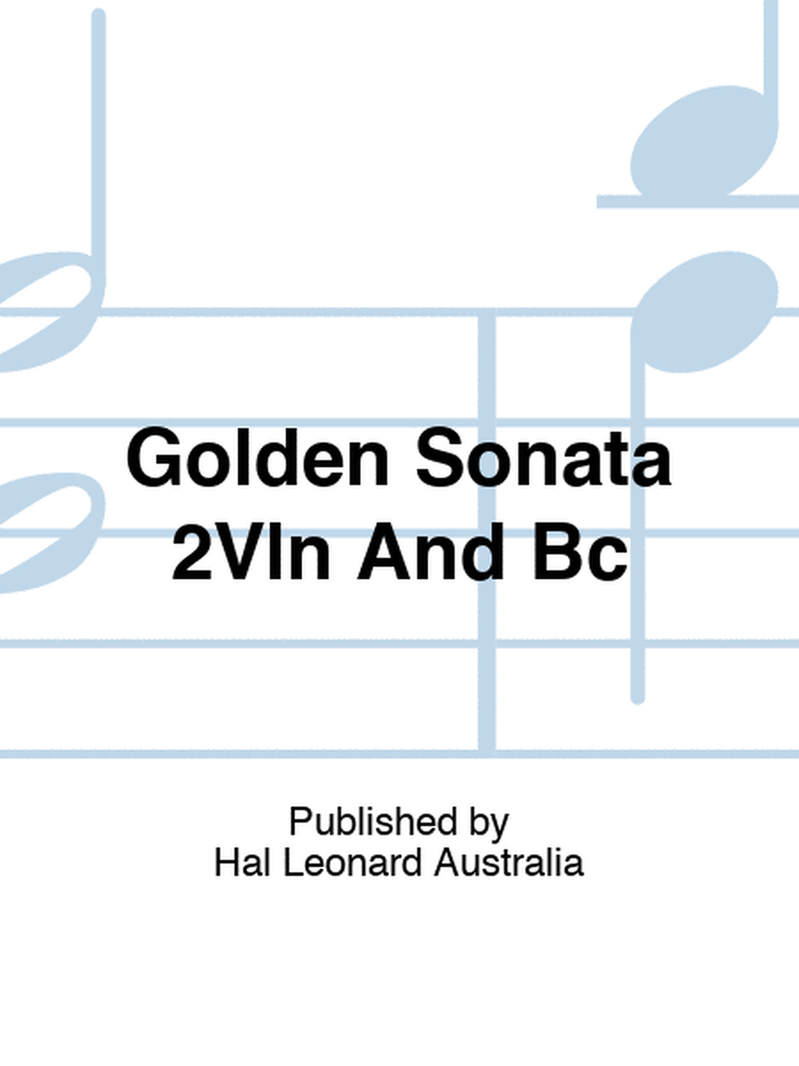 Purcell - The Golden Sonata For 2 Violins/Bc