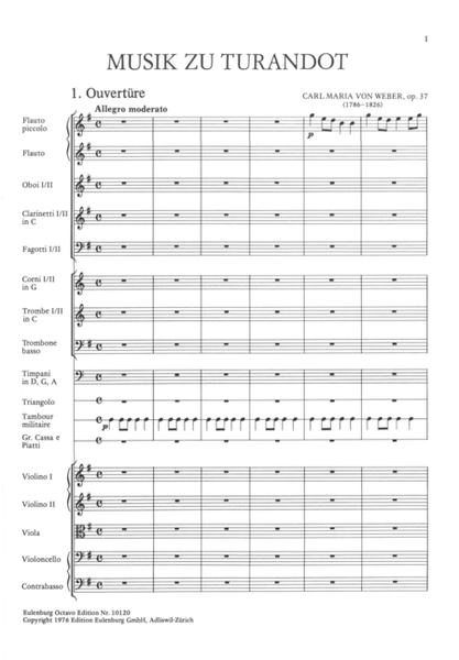Incidental music to Turandot