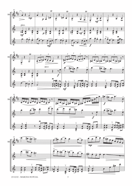 March, for trio (clarinet and 2 violins)