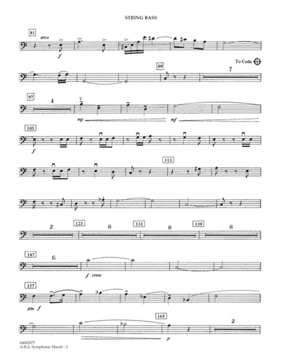 A.B.A. Symphonic March (Kitty Hawk) - String Bass