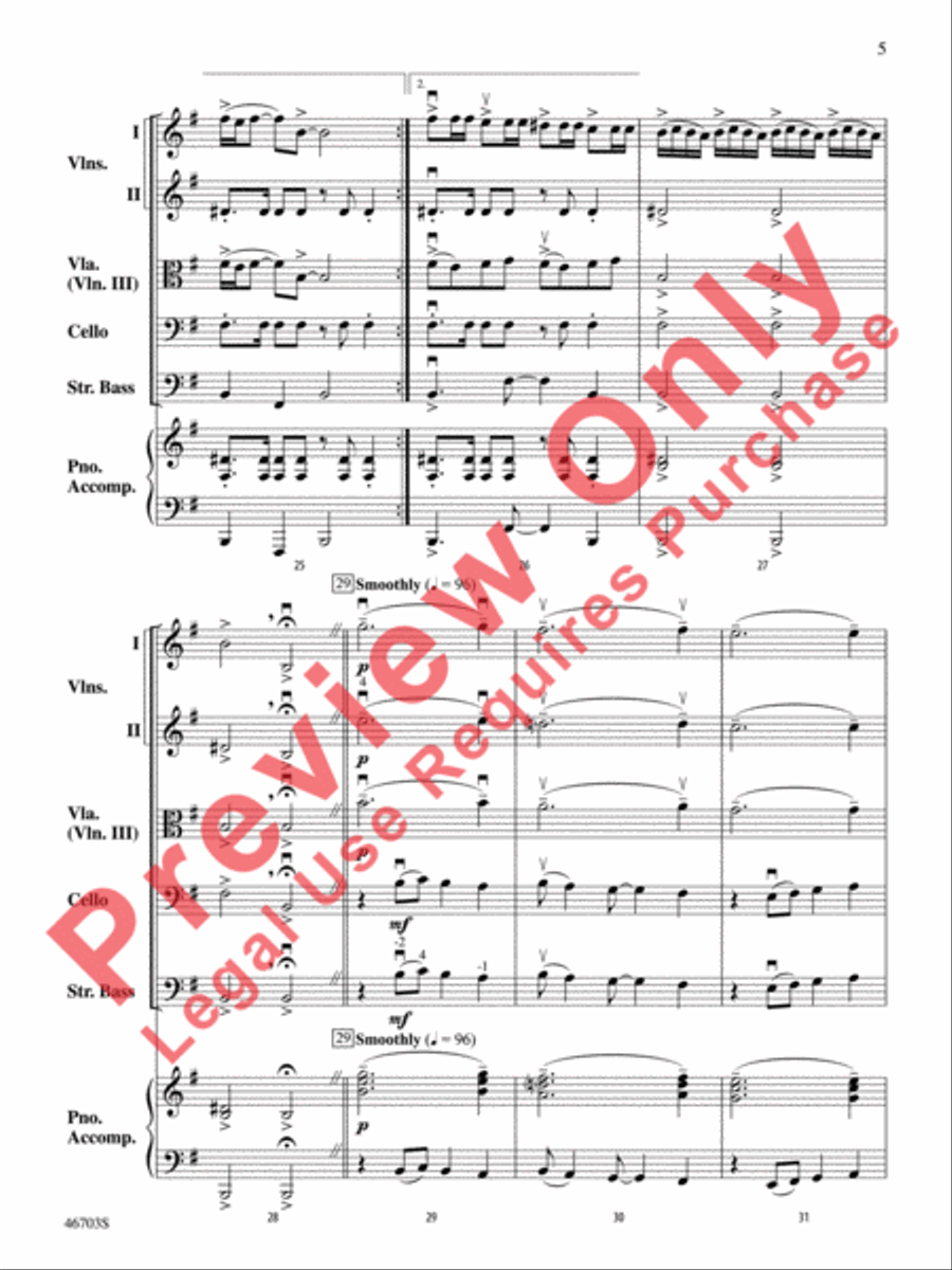 Danza Española by Bob Phillips String Orchestra - Sheet Music page 6