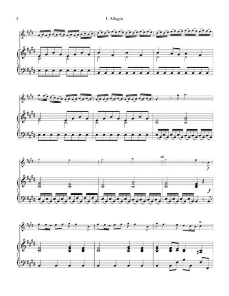 Allegro (i) from La Primavera (Spring) RV. 269 for violin and piano image number null