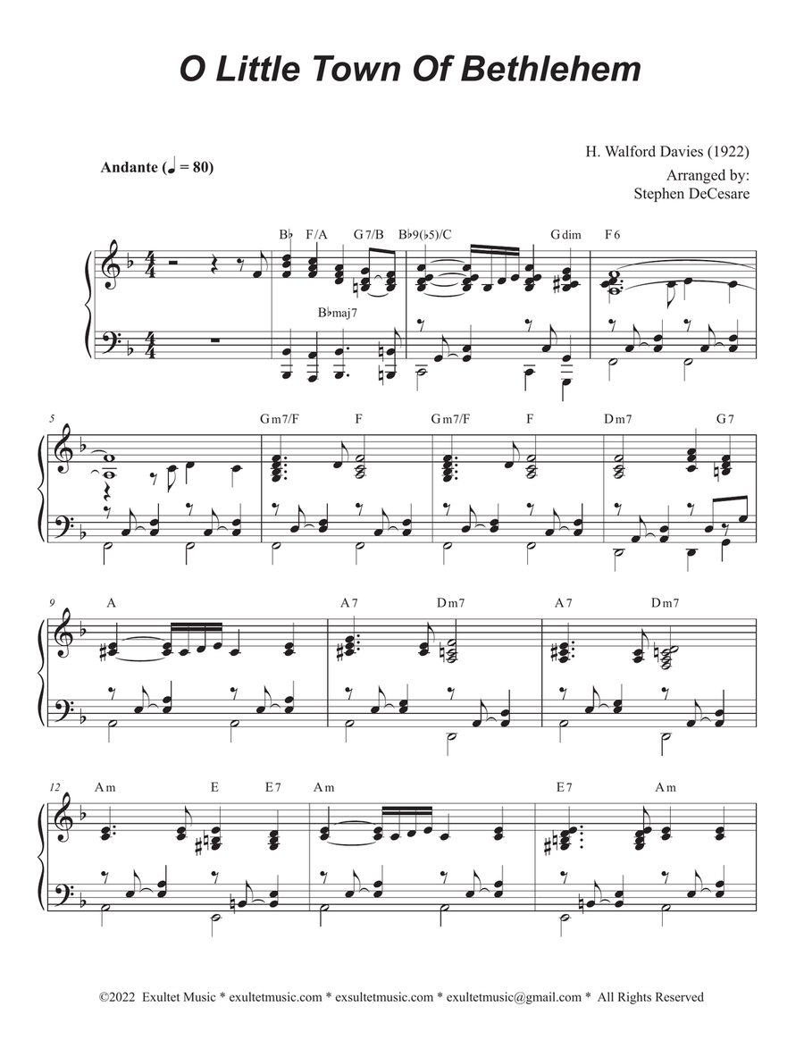 O Little Town Of Bethlehem (Duet for Violin and Viola) String Duet scores gallery preview page 6