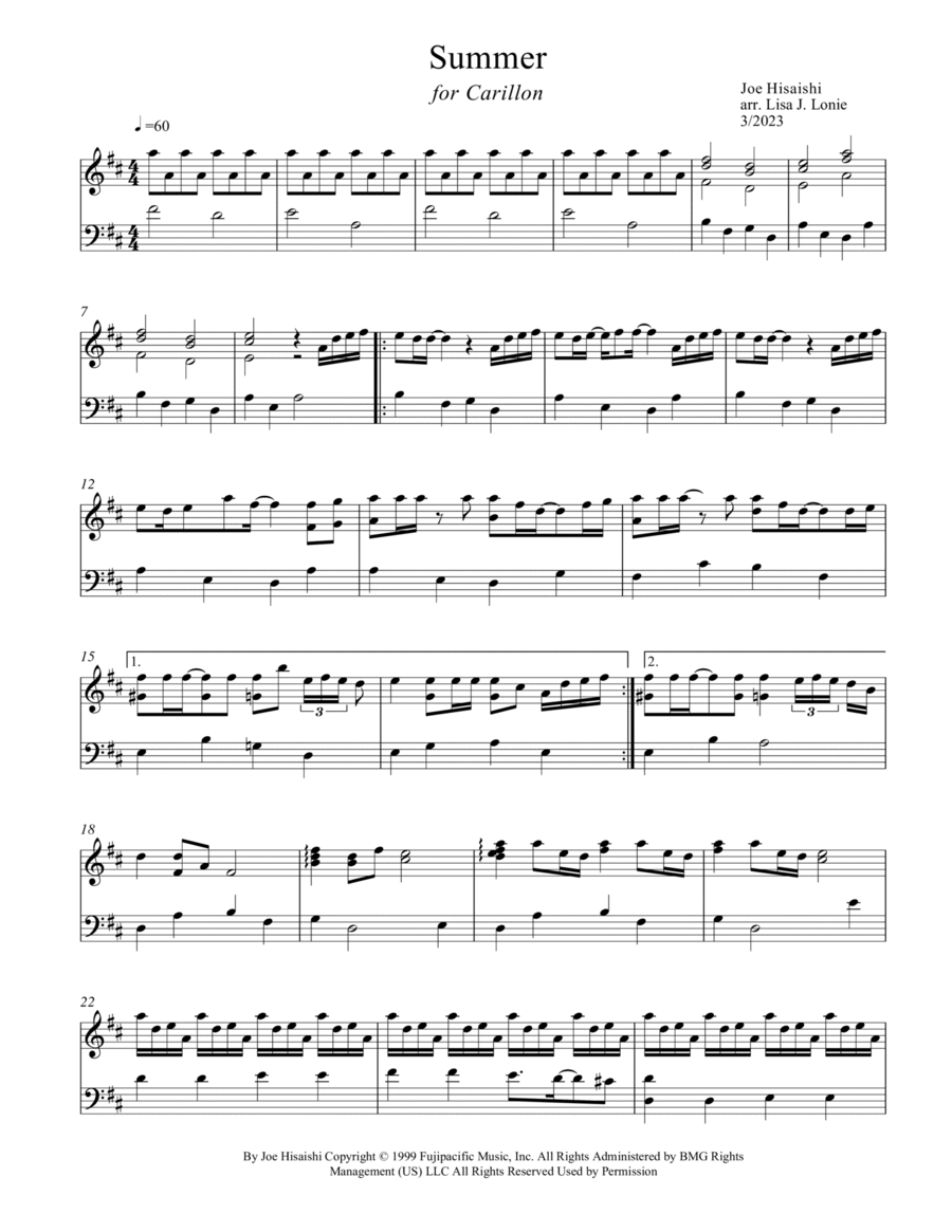 Summer Part scores gallery preview page 1