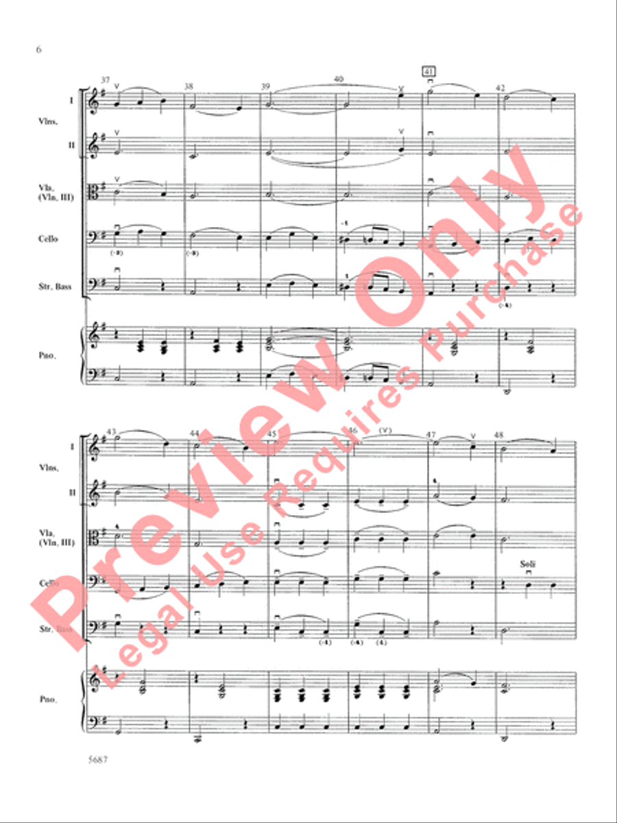 O Mio Babbino Caro String Orchestra scores gallery preview page 7