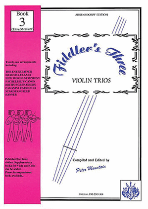 Book cover for Fiddler's Three Violin Book 3