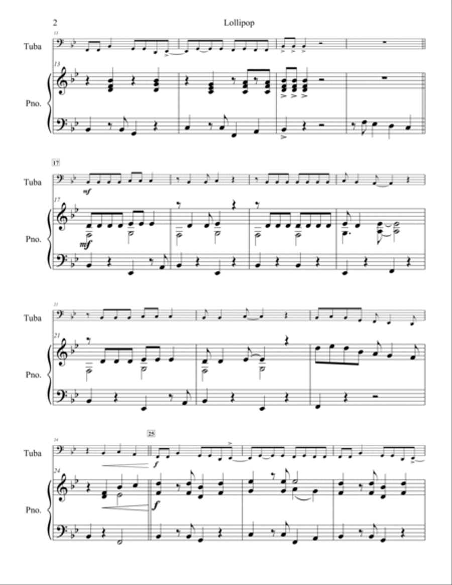 Lollipop Piano scores gallery preview page 3