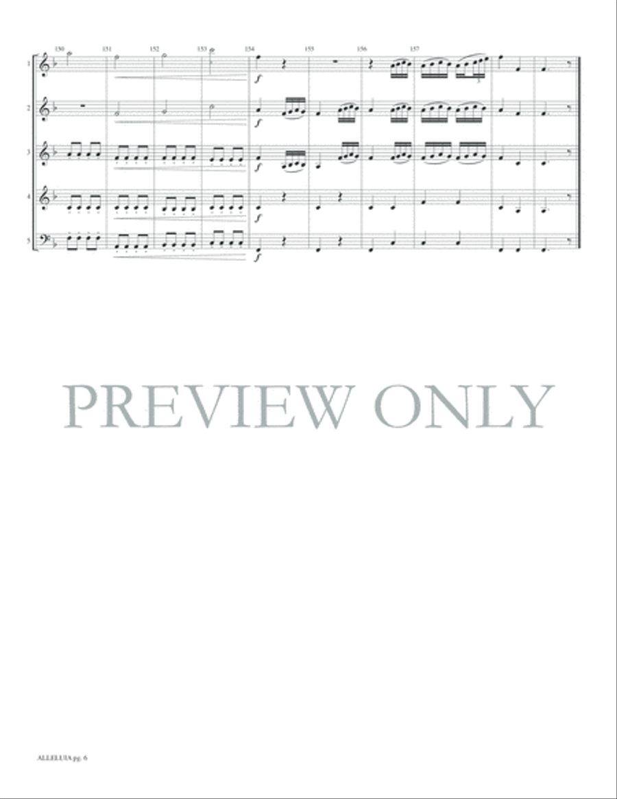 Alleluia Alleluia Woodwind Ensemble scores gallery preview page 8
