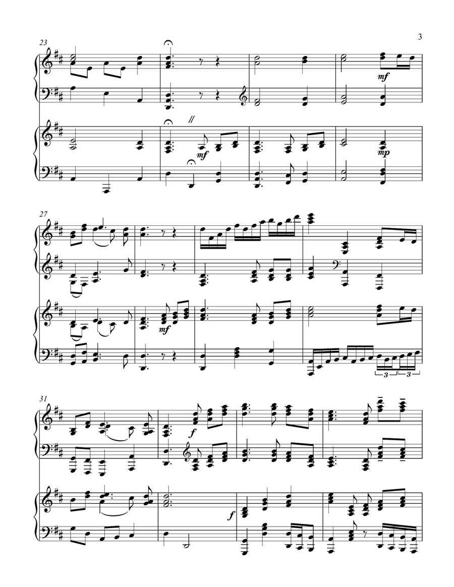 In Christ Alone Piano Duet scores gallery preview page 4