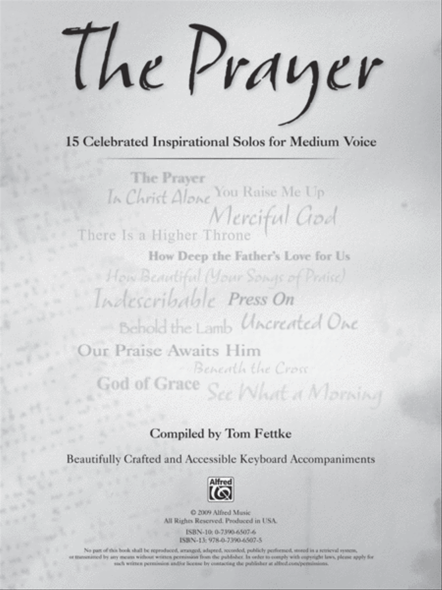 The Prayer The Prayer Voice scores gallery preview page 2