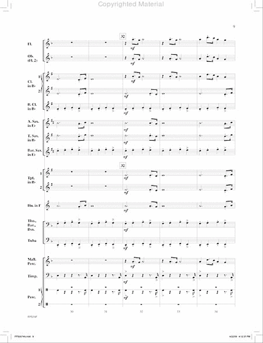 March of the Machines Concert Band scores gallery preview page 10