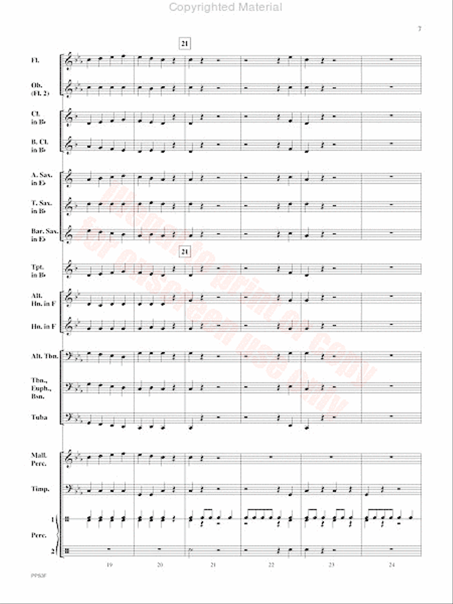 Inception Concert Band scores gallery preview page 8