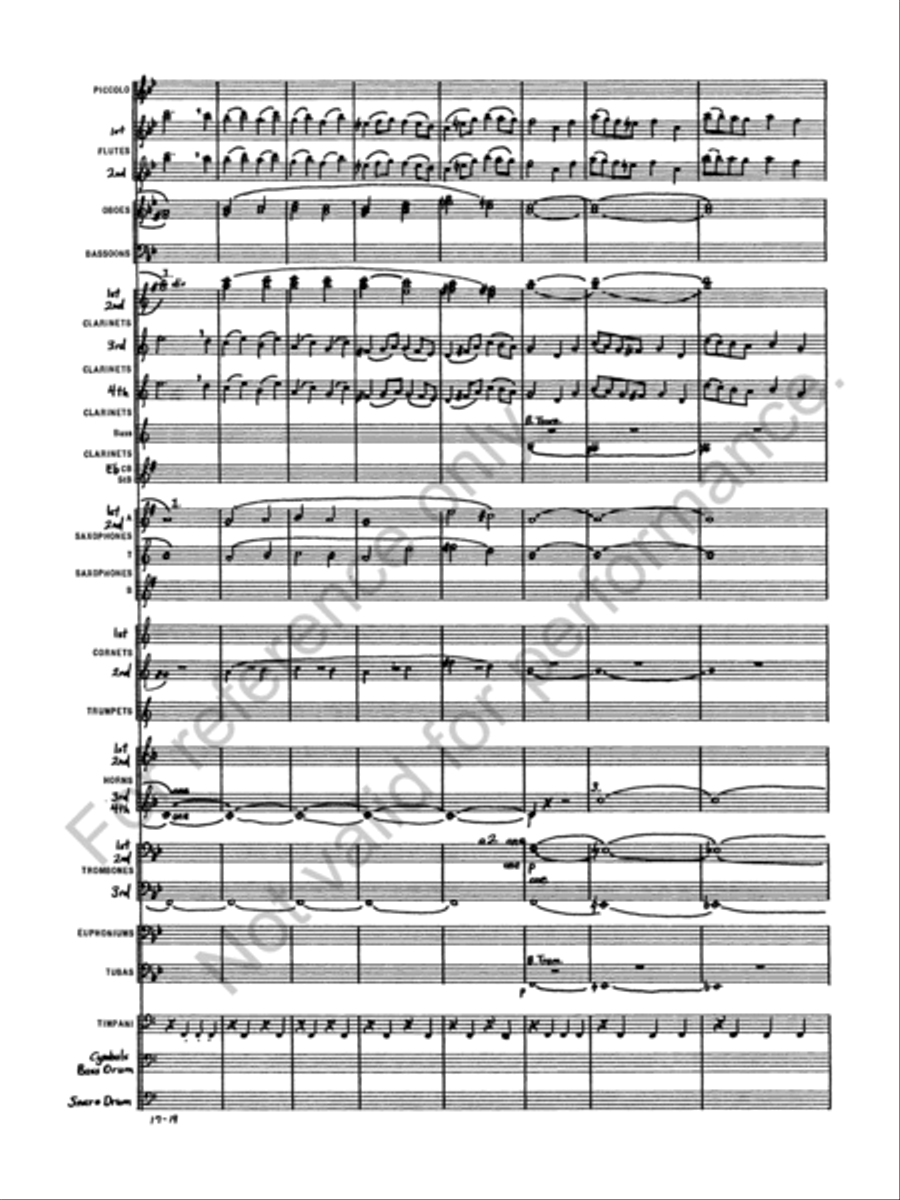 Marche Militaire Francaise Concert Band scores gallery preview page 21