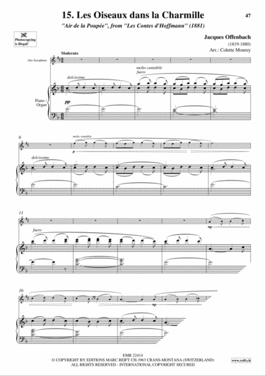 20 Greatest Arias Alto Saxophone scores gallery preview page 17