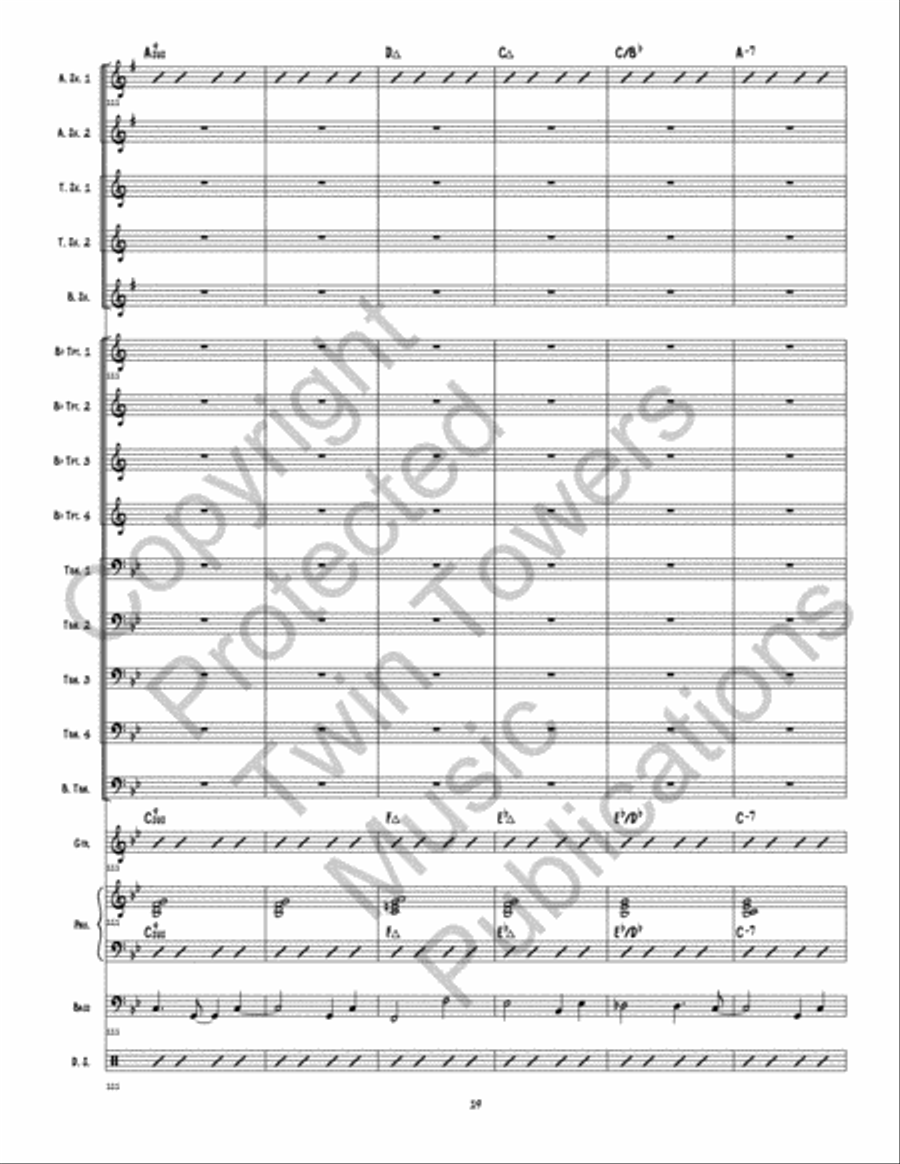 New Beginning 2.0, A New Beginning 2.0, A Jazz Ensemble scores gallery preview page 20