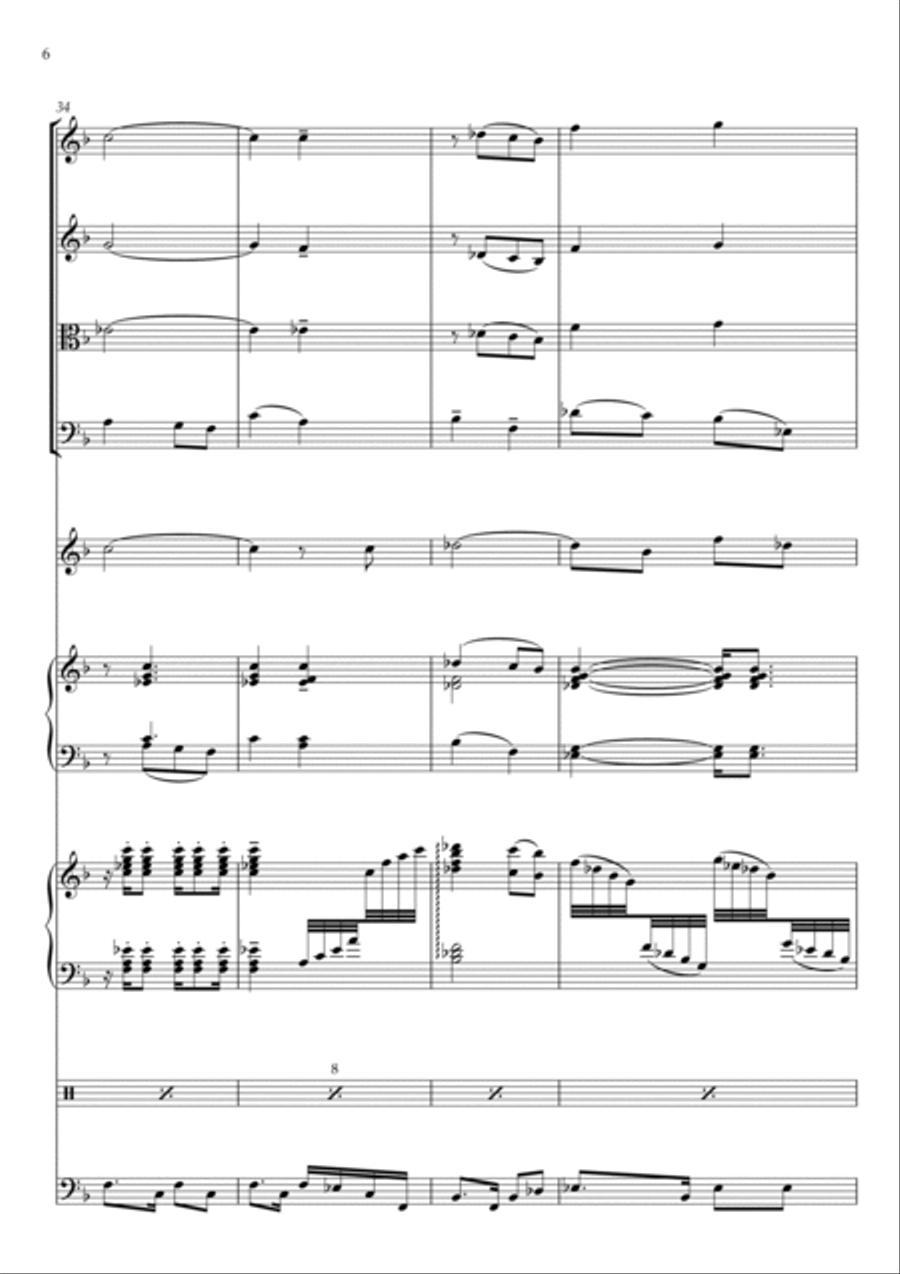 O, sole mio O, sole mio Large Ensemble scores gallery preview page 6