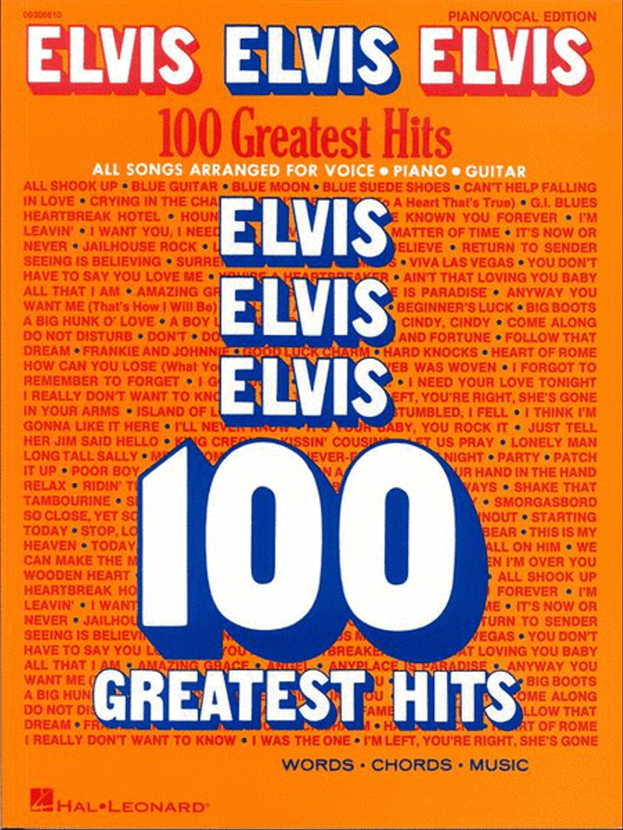 Elvis Elvis Elvis – 100 Greatest Hits Piano, Vocal, Guitar scores gallery preview page 3