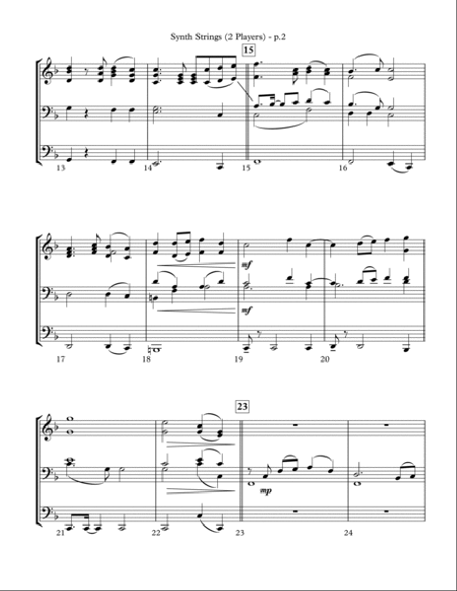 Yours Forevermore - Keyboard String Reduction Choir scores gallery preview page 2