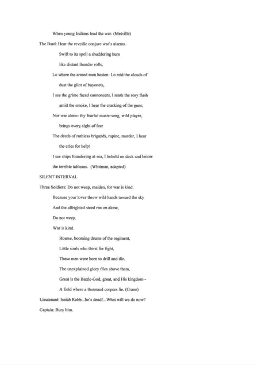 Frederick Frahm: The Death of Isiah Robb, piano-vocal score 4-Part scores gallery preview page 5