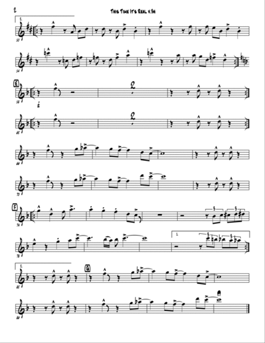 This Time It's Real Jazz Ensemble scores gallery preview page 6