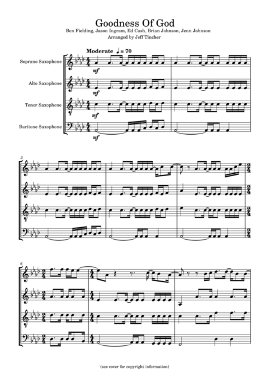 Goodness Of God Woodwind Quartet scores gallery preview page 2
